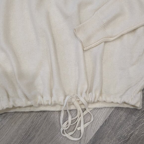 Ivory cashmere blend sweater - Picture 4 of 5
